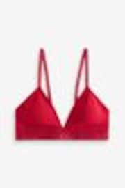 Calvin Klein Red Modern Cotton Holiday Lightly Lined Triangle Bra - Image 1 of 1