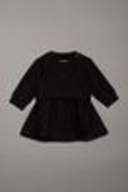 Calvin Klein Black Pinstripe Long Sleeved Dress - Image 1 of 1