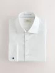 Blanc - Slim Fit (Slim Fit) - Chemise élégante Signature 100% coton texturée - Image 1 de 1