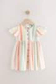 Pastel Rainbow Button Up Summer Dress (3mths-8yrs) - Image 1 of 1