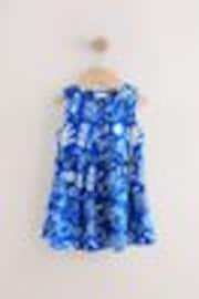 أزرق كوبالت - فستان Peplum صيفي بلا أكمام لسن (3 شهور-8 سنوات) - صورة 1 من 1