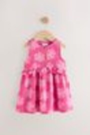 وردي ـ طبعة باتيك - فستان Peplum صيفي بلا أكمام لسن (3 شهور-8 سنوات) - صورة 1 من 1