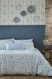 Burleigh X Bedeck Of Belfast Light Blue Arden 100% Cotton Duvet Cover and Pillowcase Set - Image 1 of 1