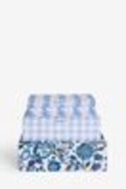 Cath Kidston Set of 3 Blue/White Floral Storage Boxes - Image 1 of 1