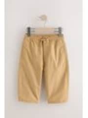 Ochre Yellow Wide Leg 100% Cotton Chino Trousers with Elasticated Waist (3mths-7yrs) - Image 1 of 1