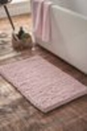Bianca Pink Aspen Bobble Bath Mat - Image 1 of 1