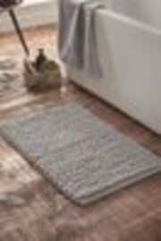 Bianca Silver Grey Aspen Bobble Bath Mat - Image 1 of 1