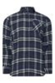 BadRhino Big & Tall Blue Longsleeve Checked Shirt - Image 1 of 1