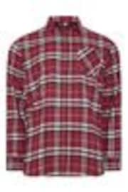 BadRhino Big & Tall Red Longsleeve Checked Shirt - Image 1 of 1