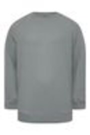 Серый - BadRhino Big & Tall Grey Diamond Zip Up Sweat Top - Image 1 of 1