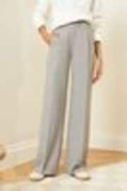 Love & Roses Grey Petite High Waist Wide Leg Tailored Trousers - Image 1 of 1