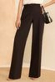 Love & Roses Black Petite High Waist Wide Leg Tailored Trousers - Image 1 of 1