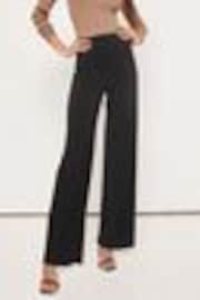 Lipsy Black High Waist Wide Leg Tailored Trousers - Image 1 of 1