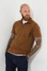 Joe Browns Brown Customised Hand-Stitched Classic Short Sleeve Polo Top - Image 1 of 1