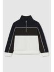 Reiss Katoon Colour-Block Half-Zip Sweatshirt - Imagen 1 de 1