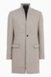 AllSaints Grey Charcoal Hargrove Coat - Image 1 of 1