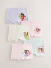 Pink/Purple Disney Princesses Shorts Briefs 5 Pack (2-12yrs) - Image 1 of 1