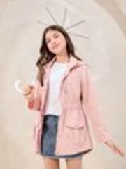 Lipsy Pink Shower Resistant Lightweight Raincoat (3-16yrs) - Image 1 of 1
