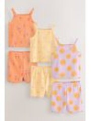Multi Cami Vest Short Pyjamas 3 Pack (9mths-10yrs) - Image 1 of 1