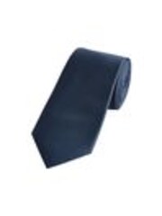 Navy Blue Slim Textured Tie - Image 1 of 1