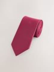 Red Slim Textured Tie - Image 1 of 1