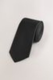 Black Skinny Textured Tie - Image 1 of 1