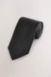 Black Slim Textured Tie - Image 1 of 1