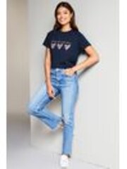 Lipsy Navy Blue Heart 100% Cotton Round Neck Wear It With Love T-Shirt - Image 1 of 1