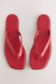 أحمر جلد - صندل بإصبع جلد من Forever Comfort®‎ - صورة 1 من 1