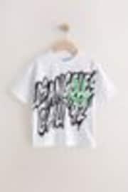 White Graffiti LA - T-shirt décontracté à manches courtes imprimé graphique (3-16ans) - Image 1 de 1