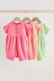 Multi Bright Colour Baby Rompers 3 Pack - Image 1 of 1