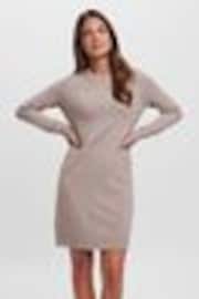 VERO MODA Natural Soft Touch Round Neck Knitted Jumper Dress - Image 1 of 1