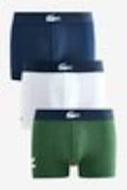 Lacoste Blue Cotton Stretch Boxers 3 Pack - Image 1 of 1