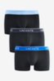 Lacoste Cotton Stretch Black Boxers 3 Pack - Image 1 of 1