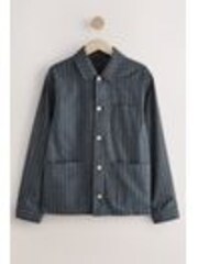 marine - Veste-chemise rayée coupe régulière - Image 1 de 1