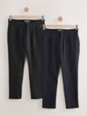 Noir/Marine - Lot de 2 pantalons de jogging en jersey coupe standard - Image 1 of 1