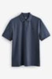 Denim Marl Regular Fit Short Sleeve Pique Polo Shirt - Image 1 of 1