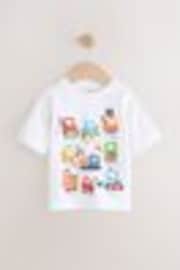White Digger Short Sleeve Interactive Appliqué T-Shirt (3mths-7yrs) - Image 1 of 1