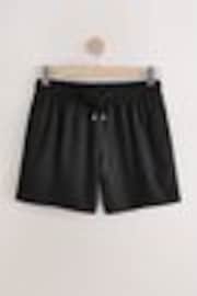 Black Waffle Textured Swim Shorts - Image 1 of 1