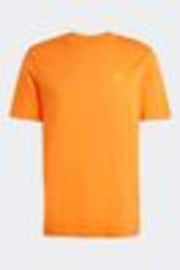 adidas Originals Orange Trefoil Essentials 100% Cotton T-Shirt - Image 1 of 1