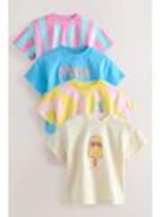 Pink Icecream Tops 4 Pack (3mths-7yrs) - Image 1 of 1