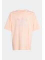 Rosa - Camiseta oversize de algodón 100 % con diseño de trébol de adidas originals - Imagen 1 de 1
