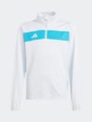adidas Blue Tiro Essentials Quarter Zip Training Sweat Top - Image 1 of 1