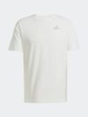 adidas White Earth Day Graphic 100% Cotton T-Shirt - Image 1 of 1