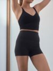 self. Black Short High Waist Leggings - Image 1 of 1