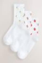 Fruit Cushion Sole Ribbed Sport Ankle Socks 3 Pack With Arch Support - Image 1 of 1