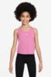 Nike Flamingo Pink One Dri-FIT Tank Vest Top - Image 1 of 1