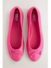 Pink Raffia Standard/Wide Fit Forever Comfort® Ballerinas Shoes - Image 1 of 1