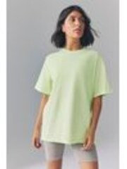 Nike Lime Green Oversized Mini Swoosh Sportswear T-Shirt - Image 1 of 1