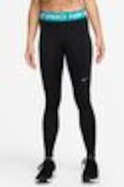 Nike Black Mid Blue Pro 365 Leggings - Image 1 of 1
